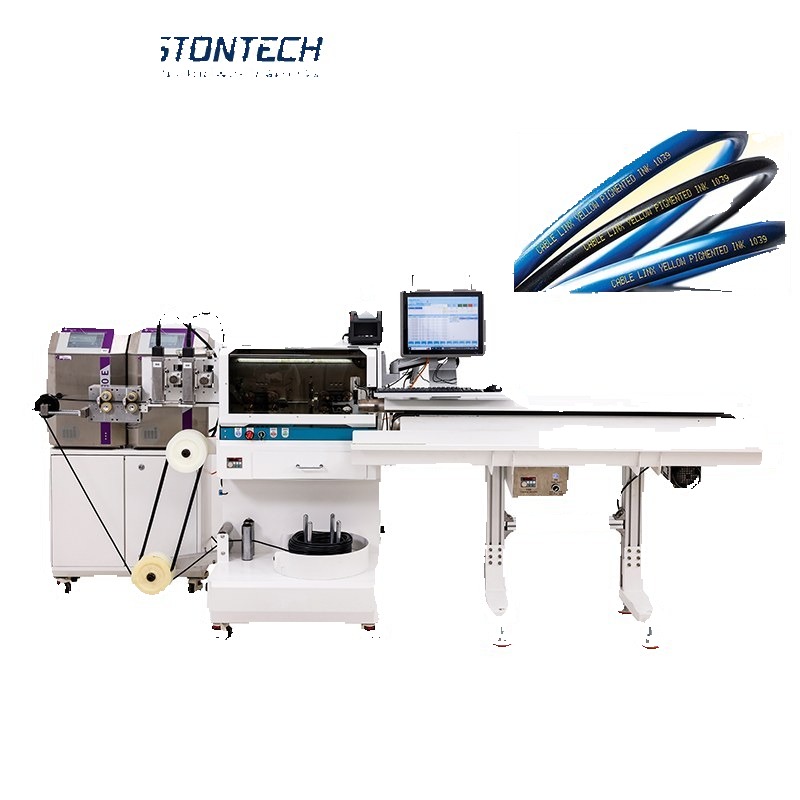 Multi-conductor Cable Cutting & Stripping Machine with belt conveyor EW-05H