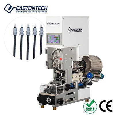 Three-wire waterproof plug threading, stripping and terminal cutting machine EW-5365
