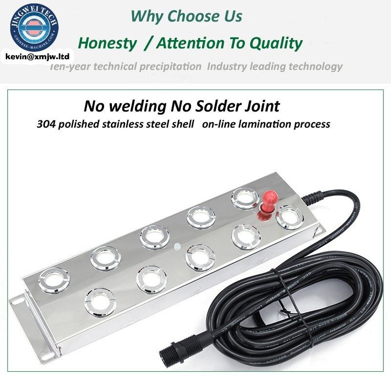 10 Head Ultrasonic Mist Maker Fogger - Stainless Steel Humidifier, Hydroponics