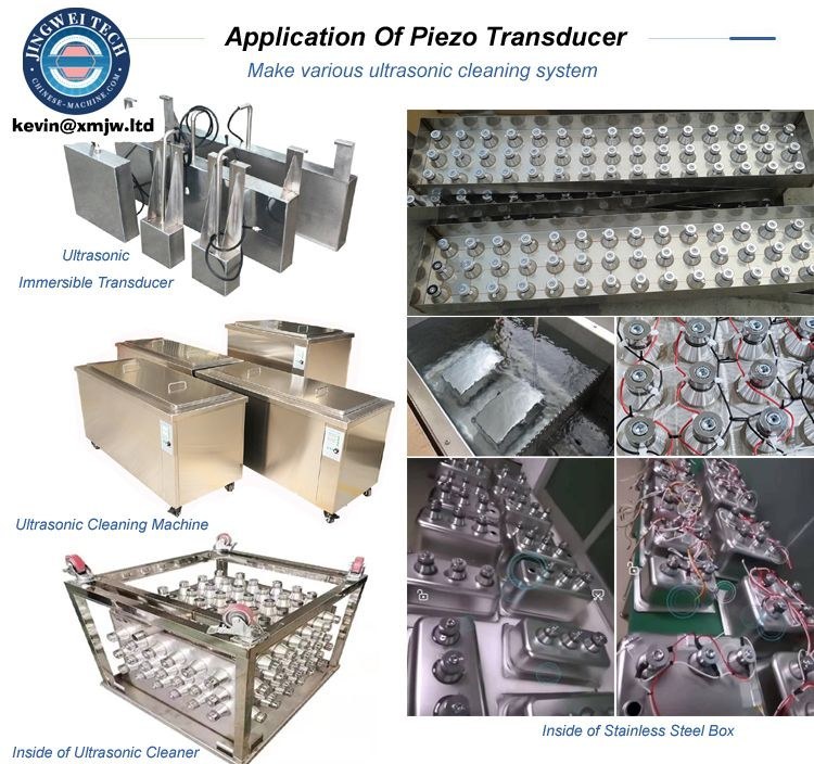 Piezoelectric Transducer Ultrasonic Cleaner Sensor - 25 khz Industrial Cleaning