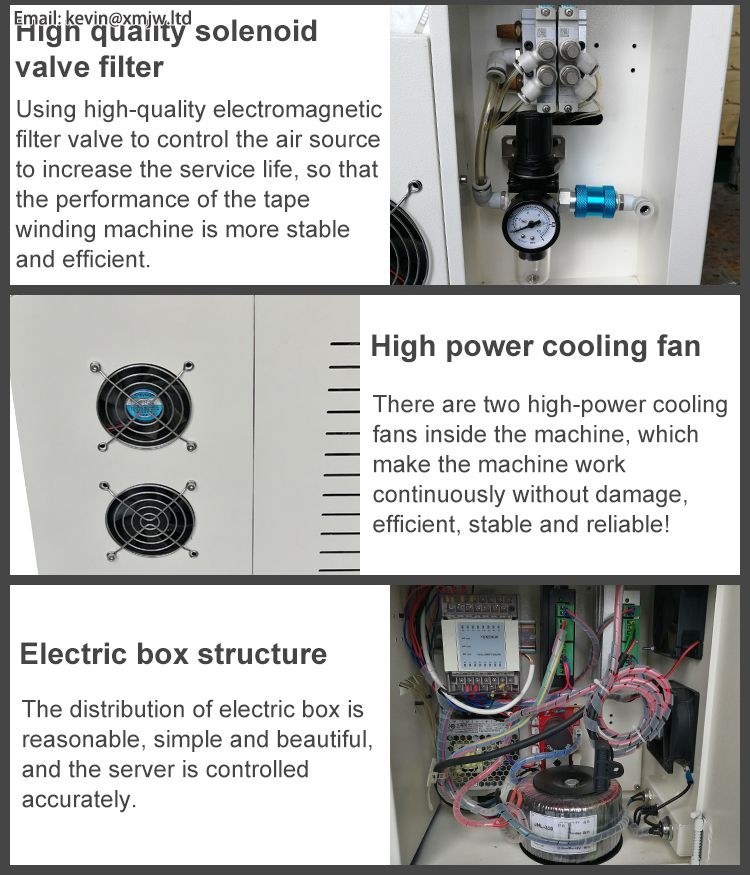 High Speed Automatic Electric Tape Wrapping Machine - Wire Cable Winding XCX-303D