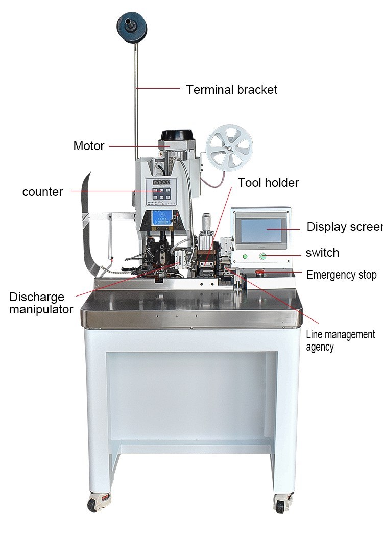 Automatic Multi-Core Wire Stripping & Crimping Machine