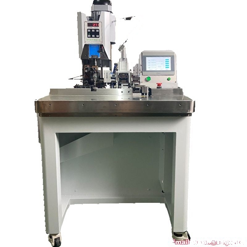 Automatic Pneumatic Flat Cable Stripping & Terminal Crimping Machine