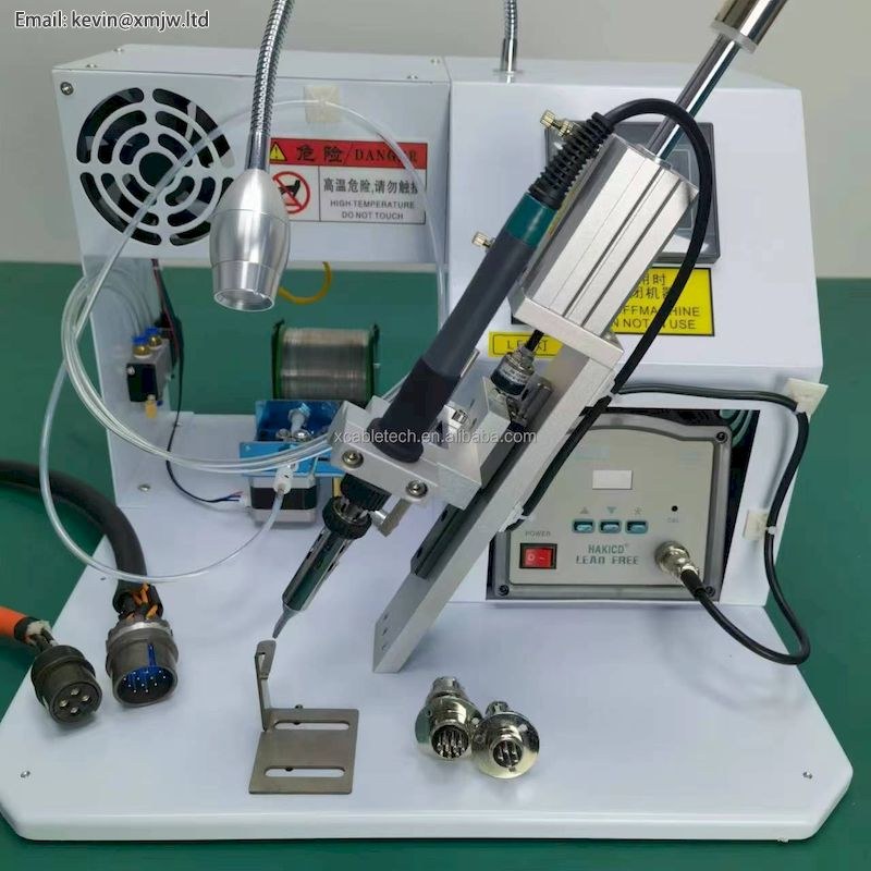 Полуавтоматический USB-паяльный станок для разъемов PCB, VGA, DP — X-SM10