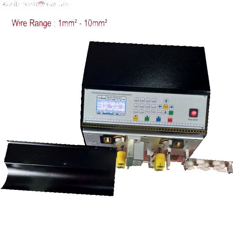 10 मिमी² वायर स्ट्रिपर केबल काटने और स्ट्रिपिंग मशीन - AWG7-AWG17
