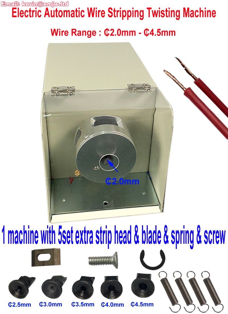 Automatic Electric Wire Stripping & Twisting Machine - 0.1-4.5mm Motor HS-T105S