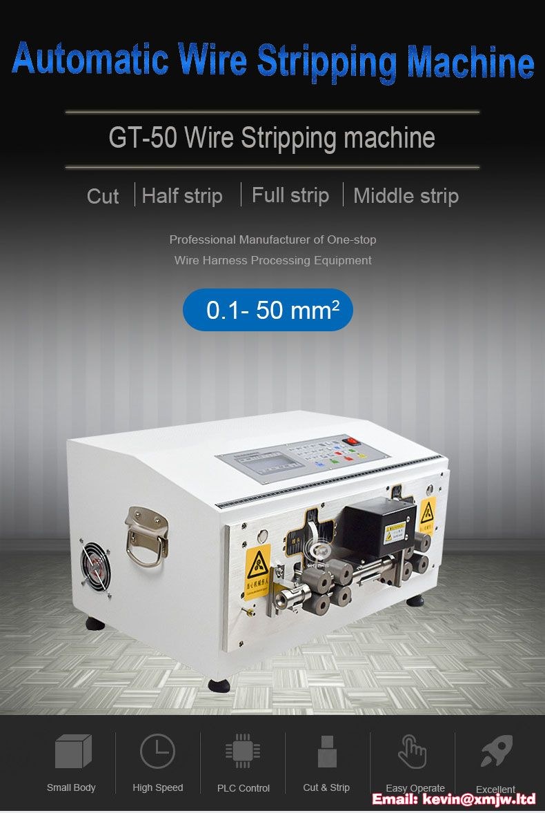 New Energy Cable Cut & Strip Machine - 50 Square Wire Peel Machine GT-50