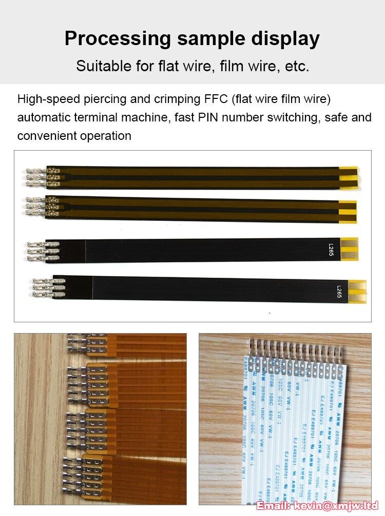CNC Film Wire Terminal Crimping Machine - FFC Flat Cable Punching PIN VH-D8