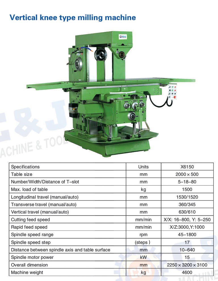 X6150 Milling machine