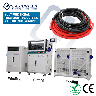 Multifunctional Pipe Cutting Machine with Winding Module (4–50 mm OD) EW-1360+C
