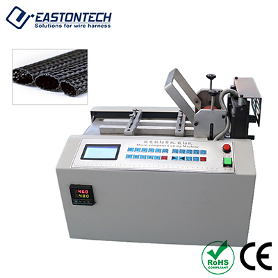 Automatic Hot Cutting Machine for Ribbon, Webbing & Braided Sleeving (1–80 mm Width) EW-1380