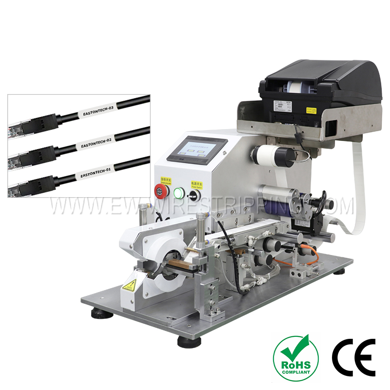Cable Rotary Labeling Machine with Printing EW-7710-1+P