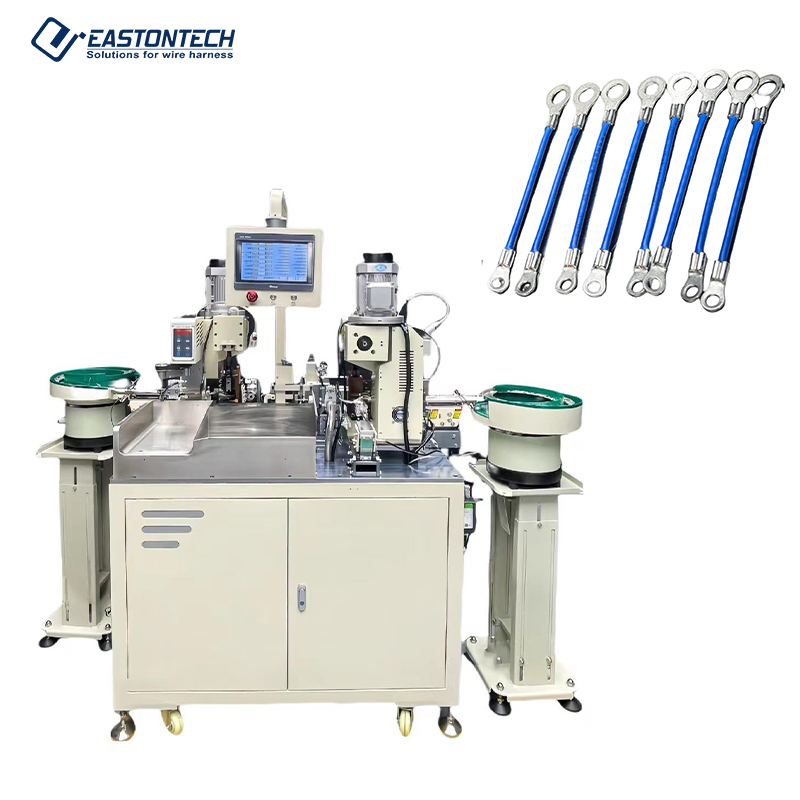 Automatic Double heads Insulated Terminal crimping machine EW-8955