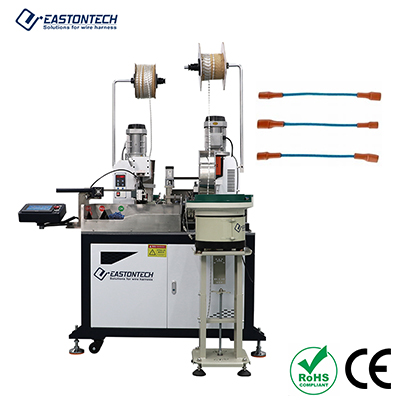Full Automatic Terminal Insulation Sleeves Inserting and Crimping Machine EW-8935