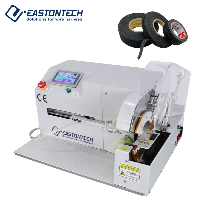 Tape wrapping Winding Machine with pneumatic clamp (3-30 mm OD) EW-AT-401L