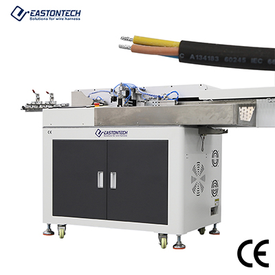 Automatic Round Cable Stripping and Tinning Machine (AWG 32–16) EW-8015-2