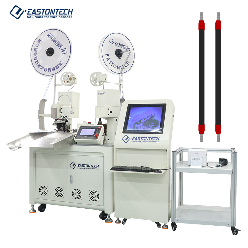 इंटेलिजेंट कंट्रोल सिस्टम (AWG28-AWG14/2.0T) के साथ पूरी तरह से स्वचालित वायर कटिंग स्ट्रिपिंग फेरूल क्रिम्पिंग मशीन EW-22D+S
