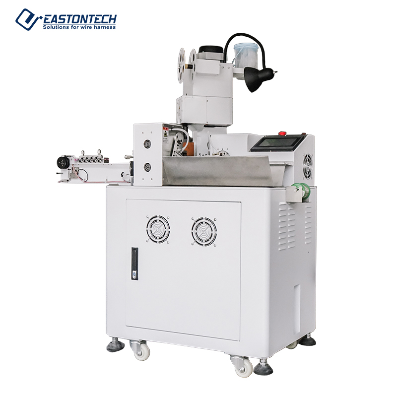Parallel Twin Wire Stripping Crimping and Tin Soldering Machine (AWG10–AWG30) EW-8135