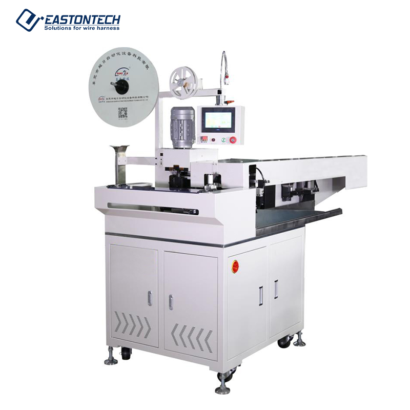 Automatic Flat Ribbon Cable Stripping, Crimping & Tin Soldering Machine EW-8045