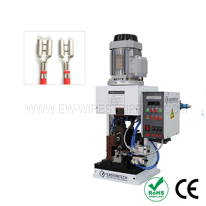 Вертикальная станок для удаления и обжима (торцевая подача) (AWG16#-AWG24#) EW-5045