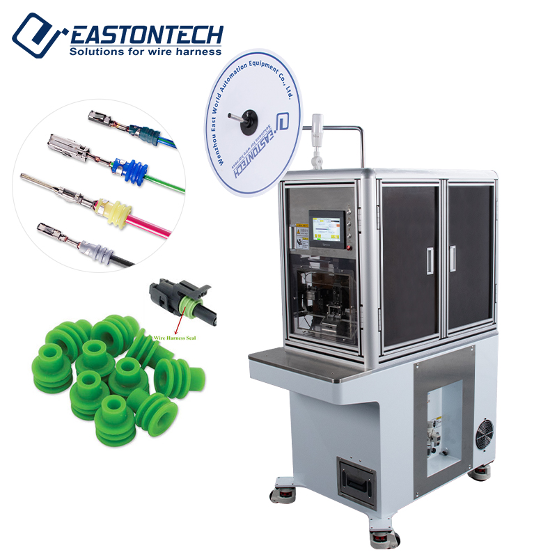 Semi-Automatic Waterproof Plug Loading, Wire Stripping & Terminal Crimping Machine(0.2-2.5mm²) EW-5030
