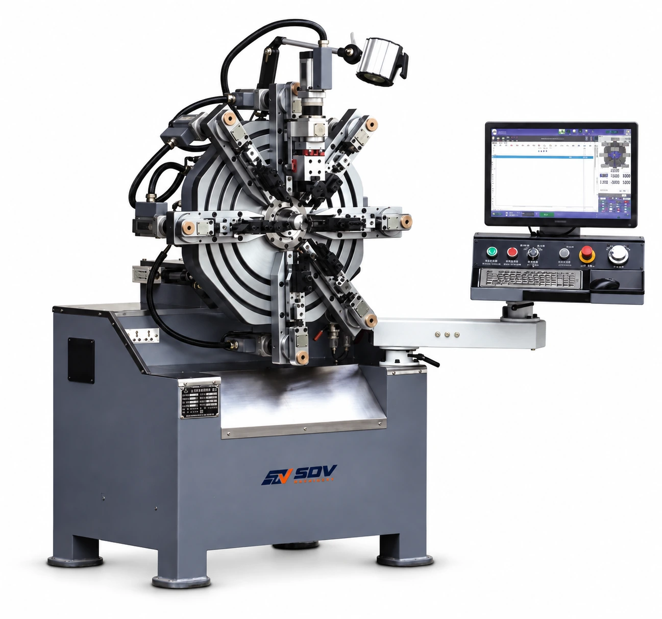 कंप्यूटर स्वचालित स्प्रिंग वाइंडिंग बनाने की मशीन SDV-GWE-150