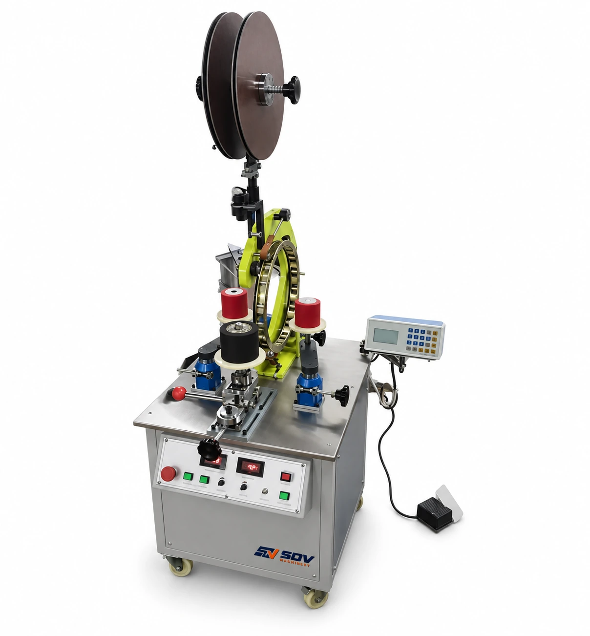 प्रोग्रामयोग्य स्वचालित बड़े कोर कॉइल टेपिंग वाइंडिंग मशीन SDV-GWL-500T