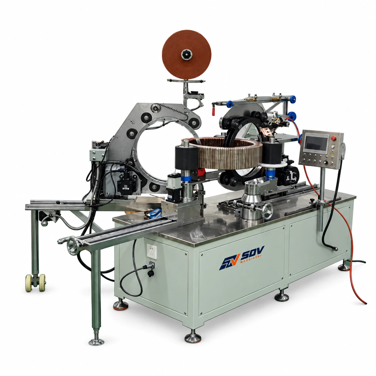 Dual Function Toroid Transformer Winding And Taping Machine SDV-GWY-700S