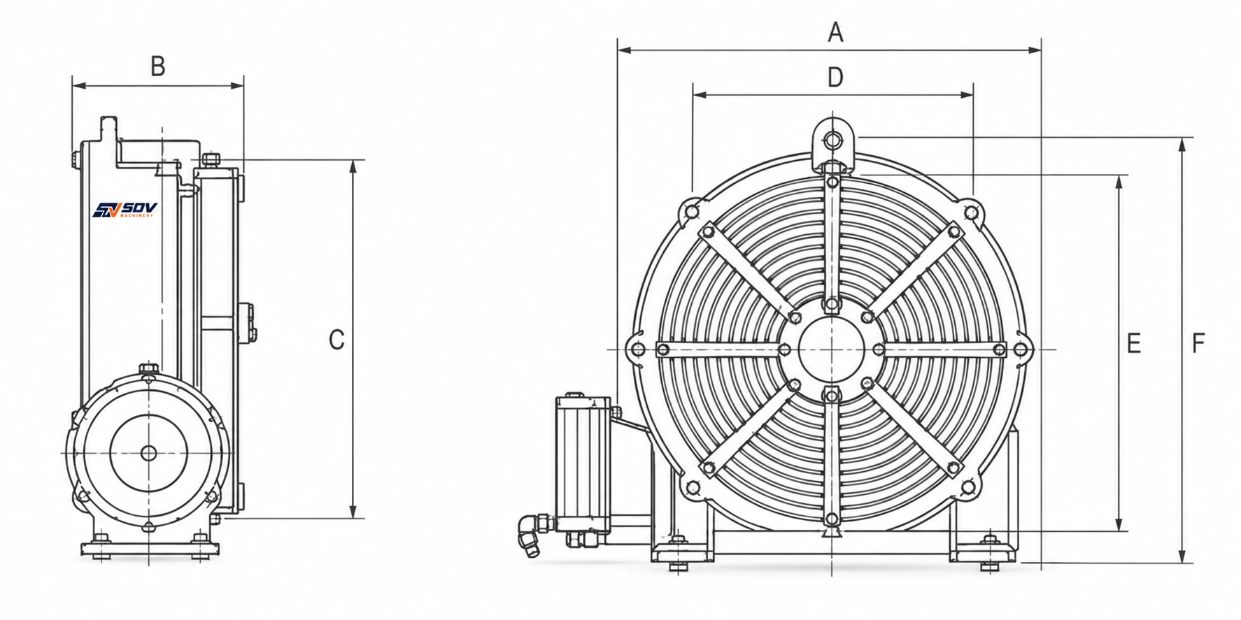 Rotary table SDV-HV-4 SDV-HV-6 SDV-HV-8 SDV-HV-10 SDV-HV-12 SDV-HV-14 SDV-HV-16