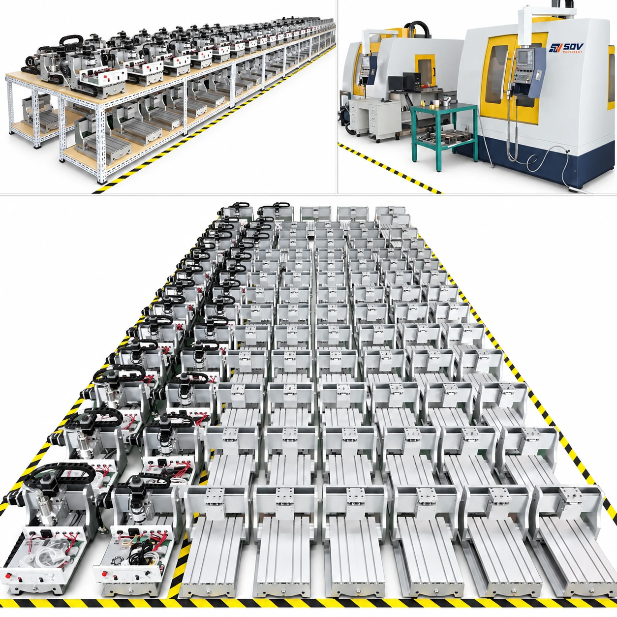 4 Axis SDV-3040 CNC Router 4030 500W - Auto-Check Wood PCB Milling