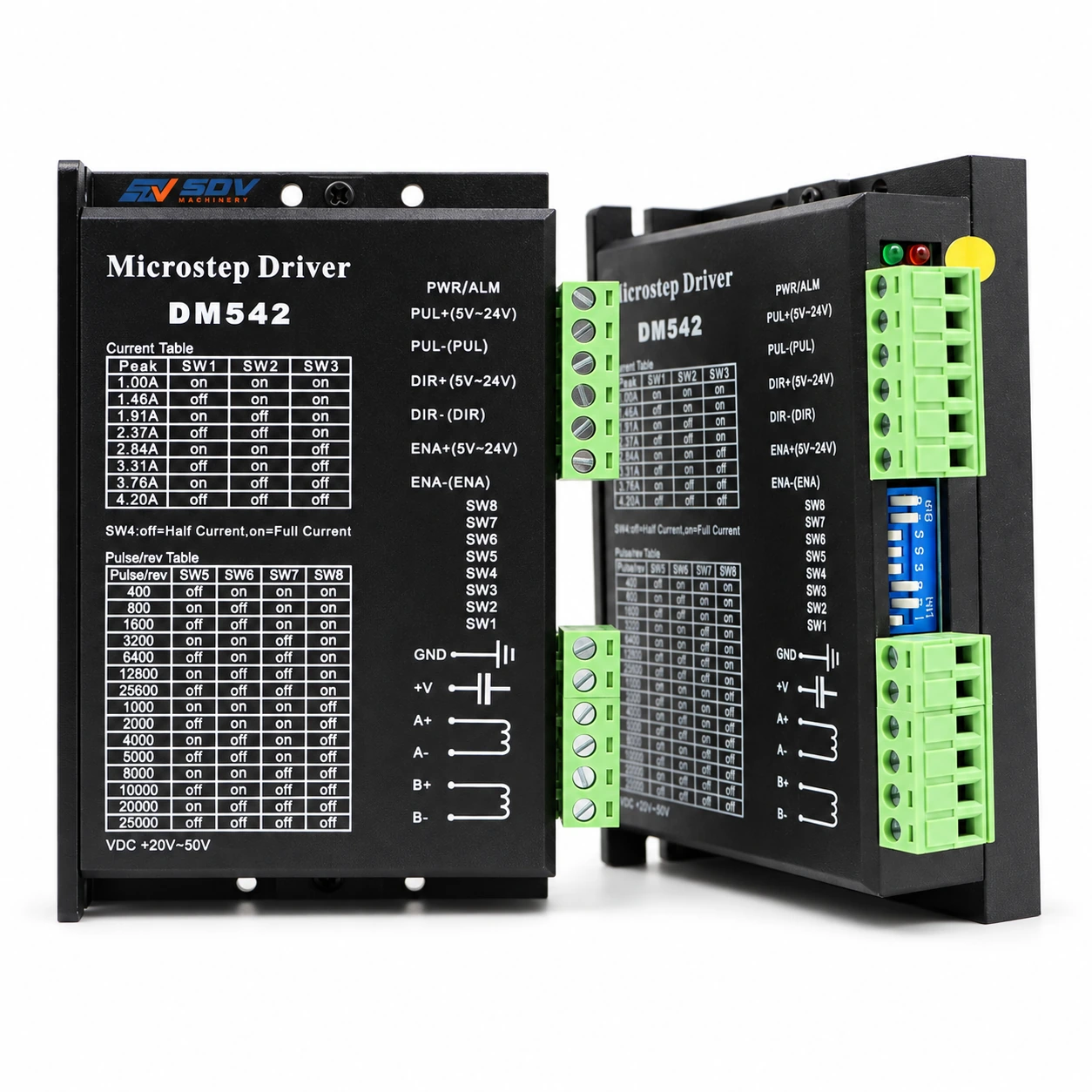 SDV-DM542 2-Phase Digital Stepper Motor Driver - 18-48V DC 4.2A for CNC Router
