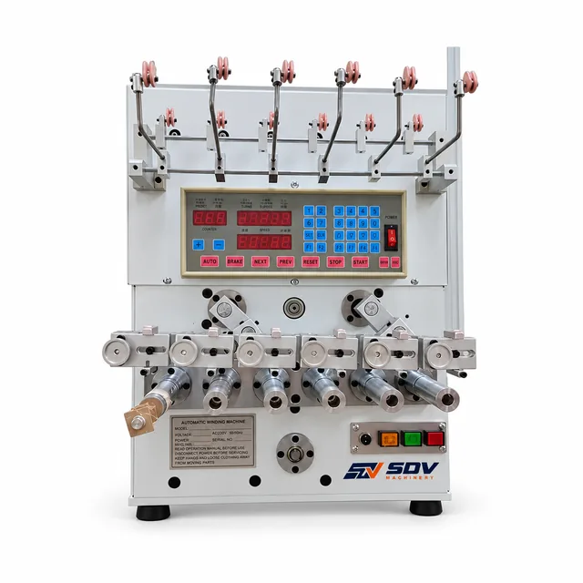 Six Spindles Automatic Stranding Coil Winding Machine GW-988B