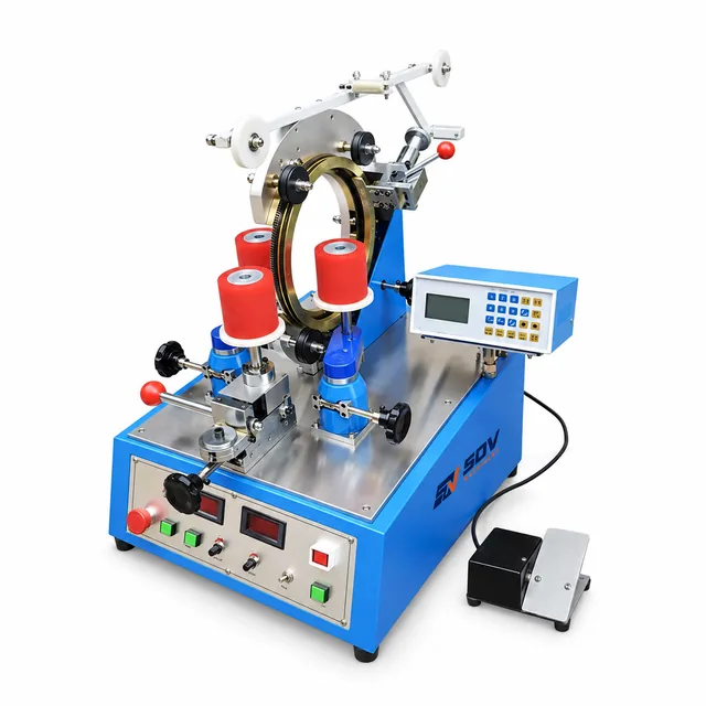 Slider Type Coil Winding Machine For Toroidal Core Transformer GWLSM-H1819
