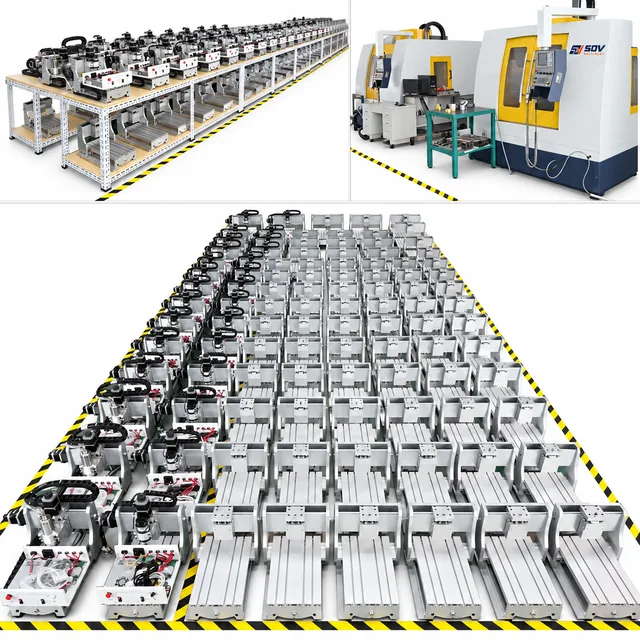 2200W CNC 路由器 6040 USB Mach3 4 轴 - 木 PCB 雕刻 4060