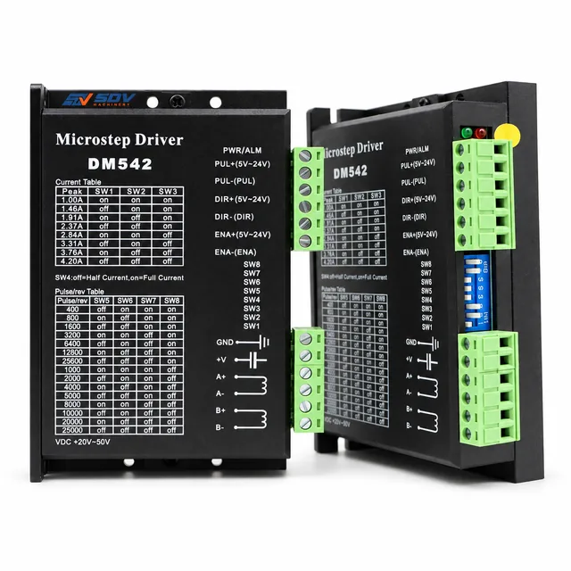 DM542 2-Phase Digital Stepper Motor Driver - 4.2A NEMA 34 for CNC Router