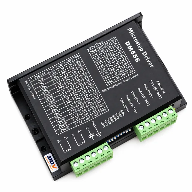 DM556 Digital Stepper Motor Driver - 2 Phase NEMA23/34 5.6A, TB6600 Replacement