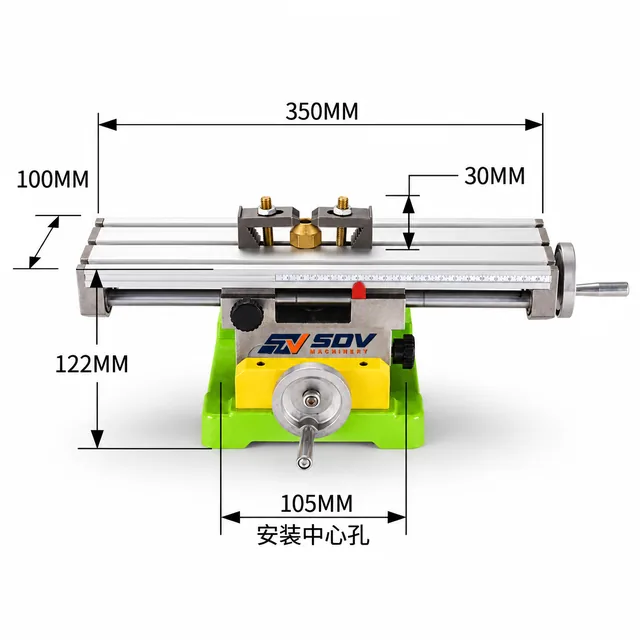 Multifunction Drill Vise Fixture Working Table - Mini Precision Milling Machine BG6300