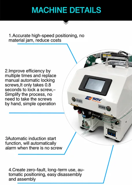 Handheld Self Tapping Screwdriver Machine - Electric Auto Screw Feed