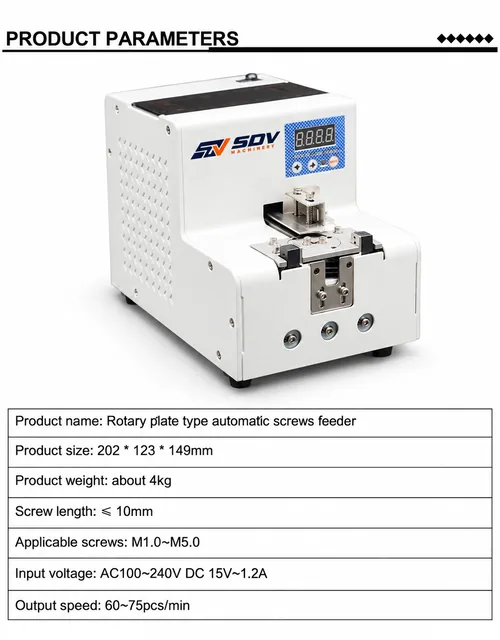 Small Screw Feeder Machine - Turntable Auto Screw Arrangement