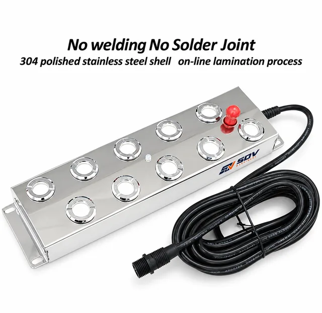 12 Head Ultrasonic Mist Maker - 8.5L/H Capacity for Home & Fountain Pond