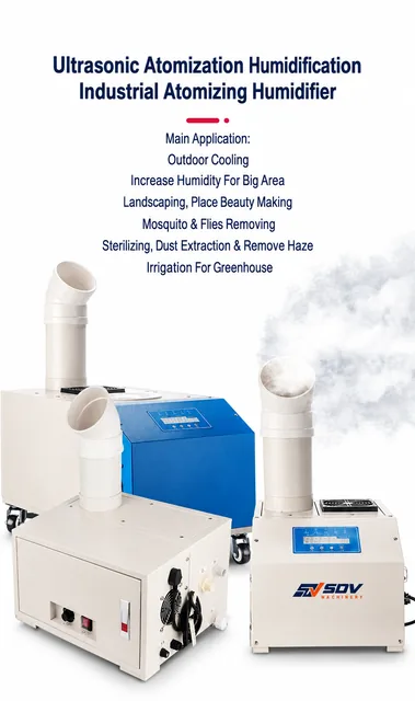 Fogger Mist Maker Large Capacity Industrial Ultrasonic Humidifier - Disinfection