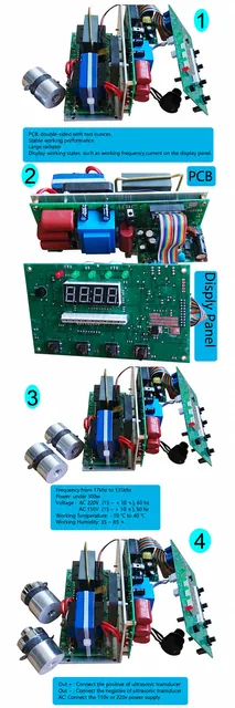 Ultrasonic 25khz Transducer Driver - Good Generator 200w