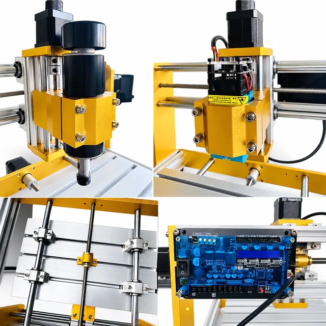 Aluminum Mini CNC Router 3018 - 5.5W Laser GRBL PCB Milling 3018 Plus