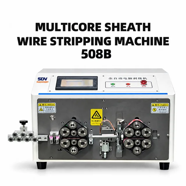 Automatic Multi Core Cable Sheathed Wire Cutting & Stripping Machine XCX-508B