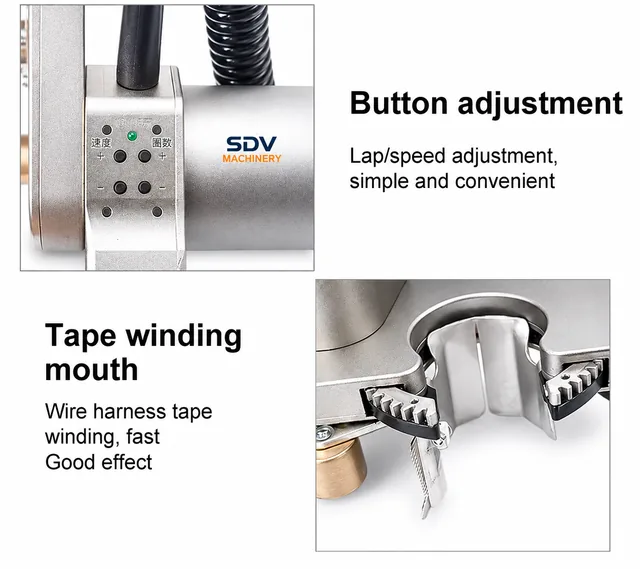 Hand Held Tape Winding Machine - Wire Harness Wrapping, Electric Cables