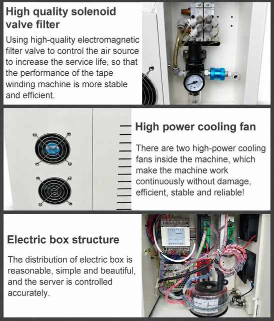 High Speed Automatic Electric Tape Wrapping Machine - Wire Cable Winding XCX-303D