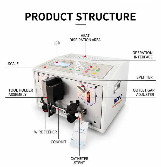 8 Square Wire Cutting Stripping Machine: Cable Cutting & Stripping