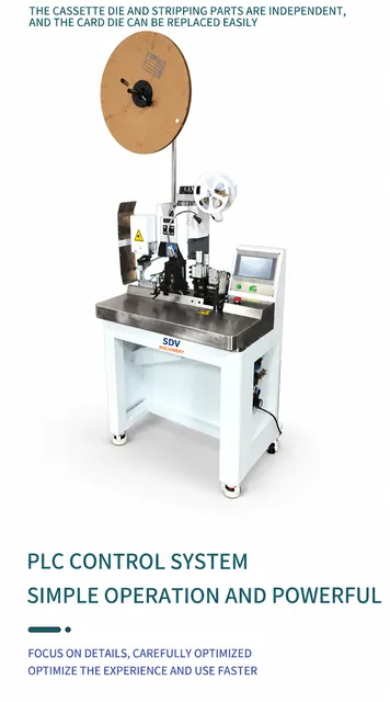 Automatic Jacketed Wire Stripping & Terminal Machine for Cables TR-T03