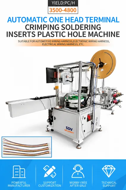 Automatic Single-head Punching End Dipping Tin Machine - Terminal Crimping TR-T08
