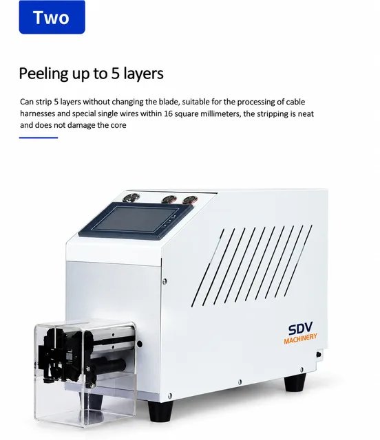 TR-2040D Computerized Coaxial Wire Stripping Machine, Automatic